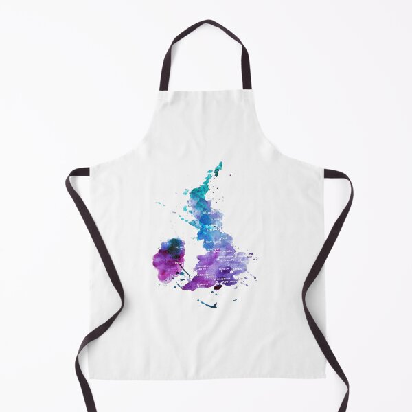 Item preview, UK map in Watercolours designed and sold by Doodles.