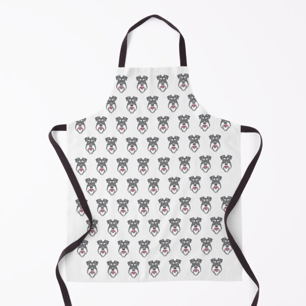 Item preview, Salt & Pepper schnauzer repeat pattern designed and sold by Buzby Bluebeard.