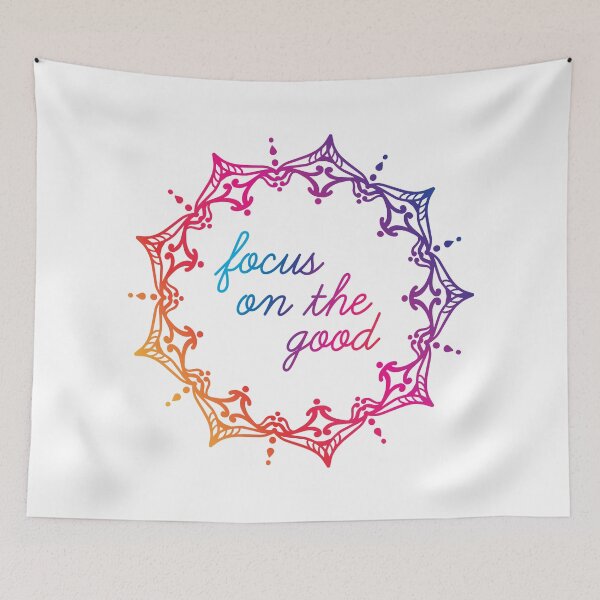 Item preview, Focus on the Good - Yoga Mandala Print Design GC-092-09 designed and sold by GraphicCharms.