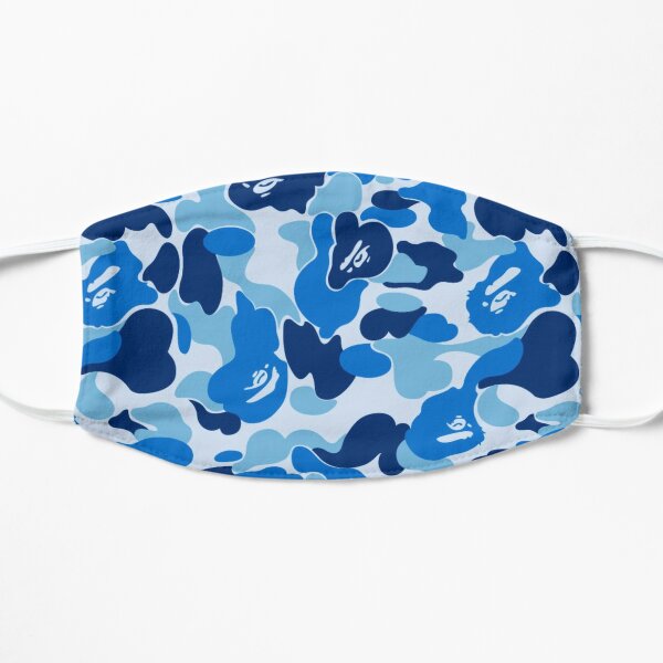 Download Blue Bape Camo Face Masks Redbubble PSD Mockup Templates