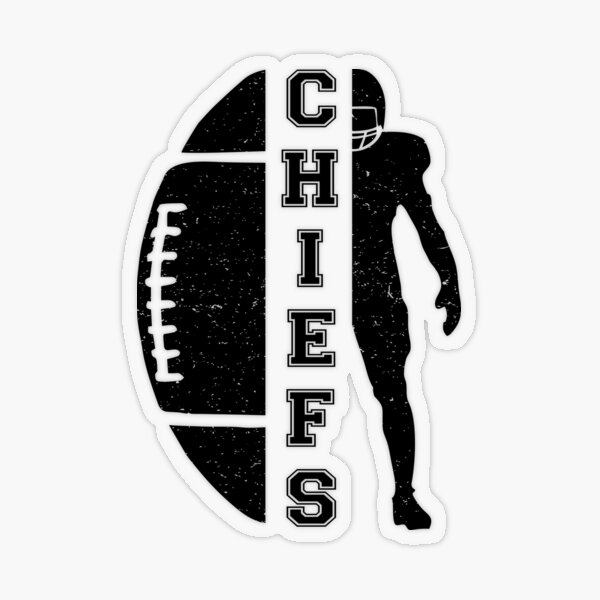 Chiefs Arrowhead Pattern on White Sticker for Sale by brittlouise