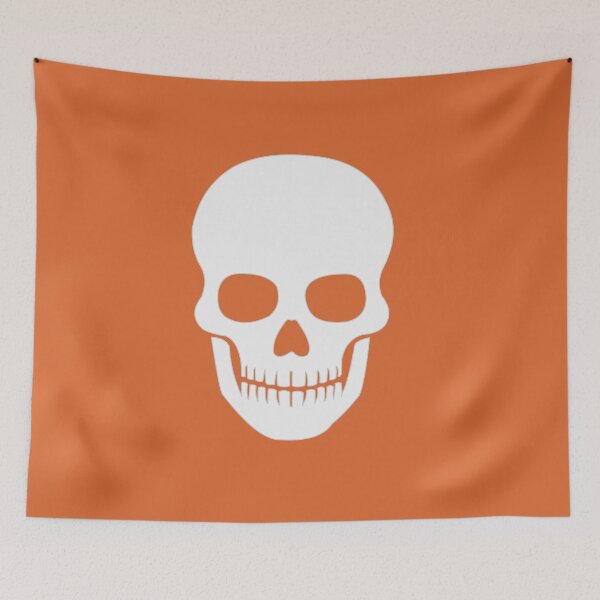 Item preview, death skull - poison orange designed and sold by ZiphGames.