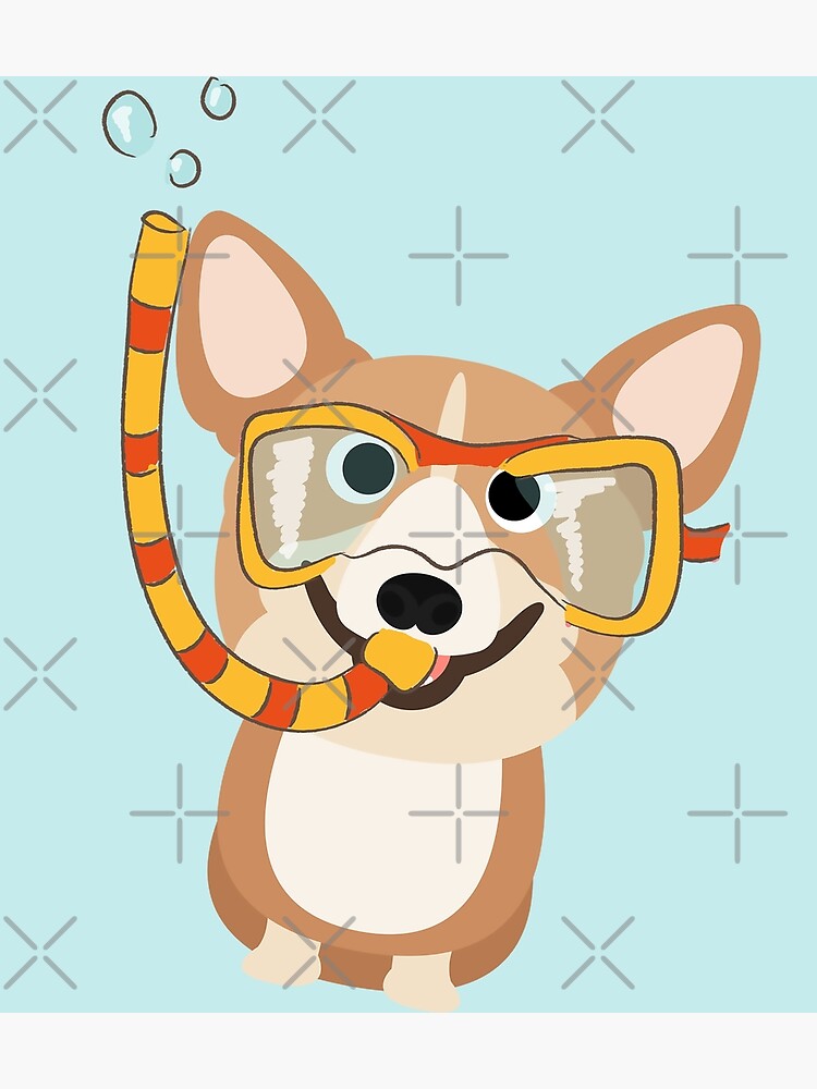 My Corgi World - Majesty Pembroke - Cute welsh cardigan corgis is diving I by Corgiworld