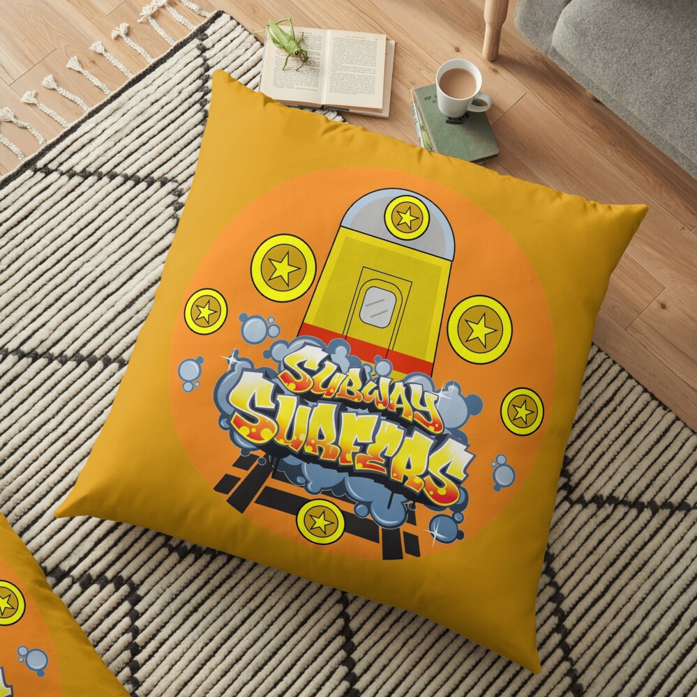 subwaysurfers, subway surfers, subsurf Floor Pillow