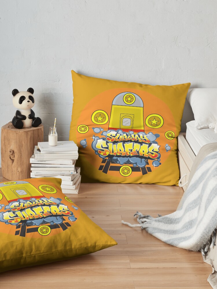 Alternate view of subwaysurfers, subway surfers, subsurf Floor Pillow