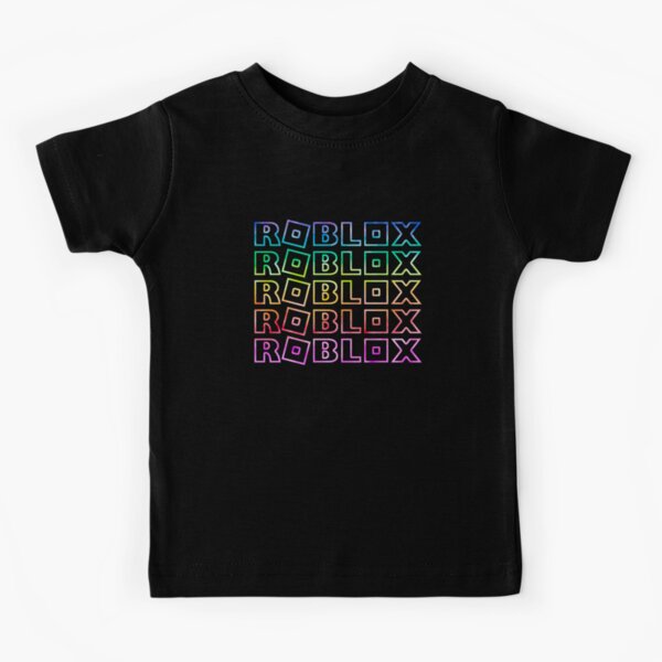 Roblox Rainbow Tie Dye Unicorn Kids T-Shirt
