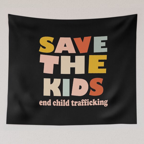 Item preview, save the kids end child trafficking - save the kids designed and sold by BAISSANE.