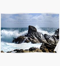 Adversity is as a strong wind... Poster