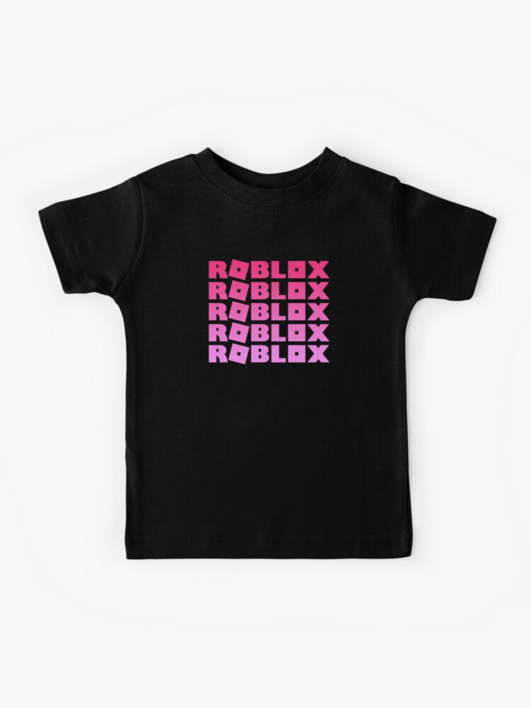 Roblox Neon Pink Kids T Shirt By T Shirt Designs Redbubble - roblox black t shirt design