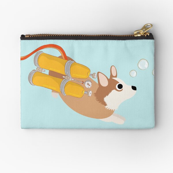My Corgi World - Majesty Pembroke - Cute welsh cardigan corgis is diving II Zipper Pouch