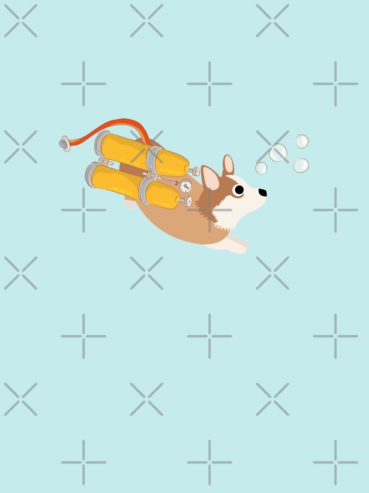 My Corgi World - Majesty Pembroke - Cute welsh cardigan corgis is diving II by Corgiworld