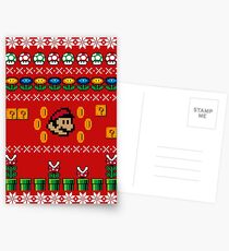 Super Mario Ugly Sweater Postcards