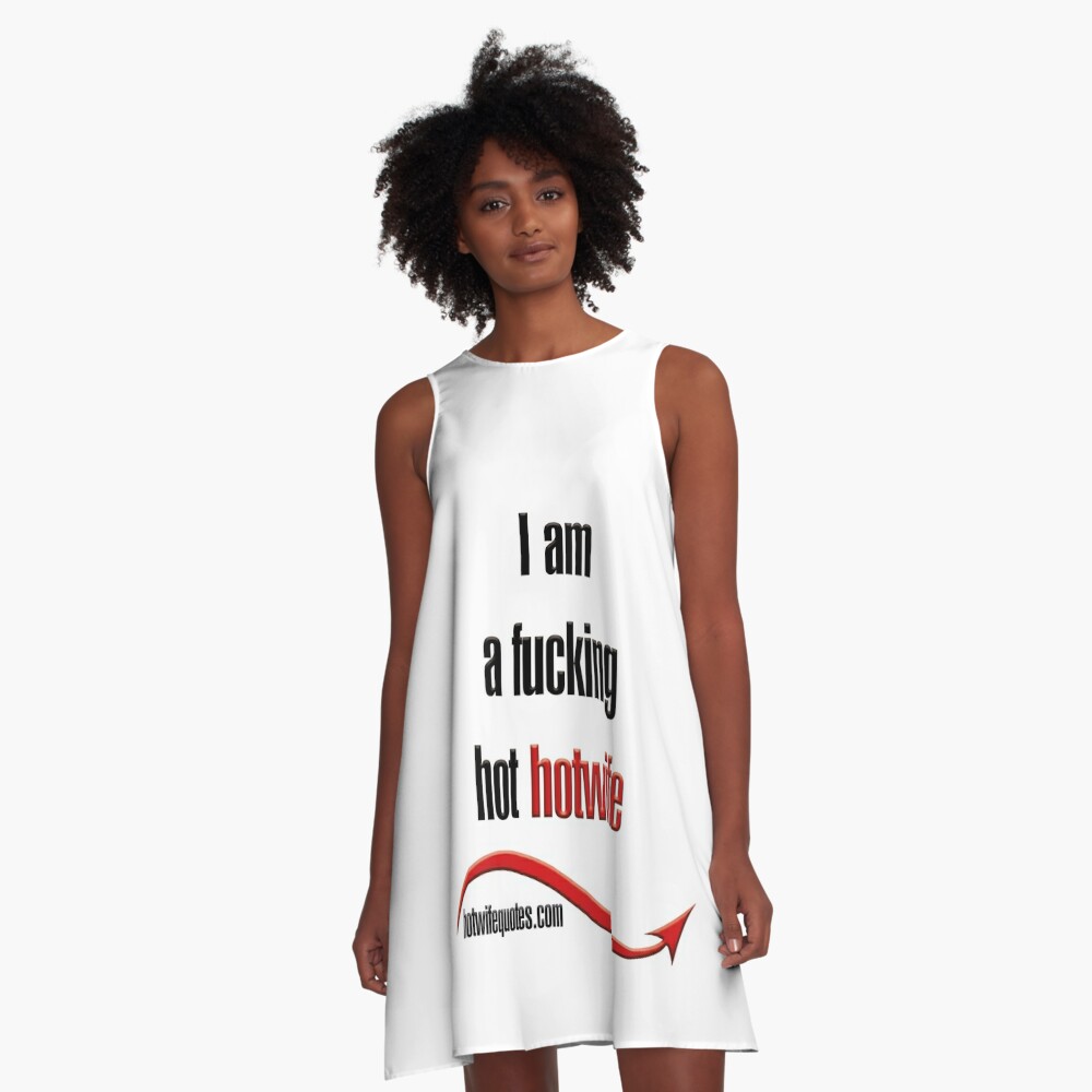 Vestido acampanado con la obra «Soy una puta hotwife caliente» de  hotwifequotes | Redbubble