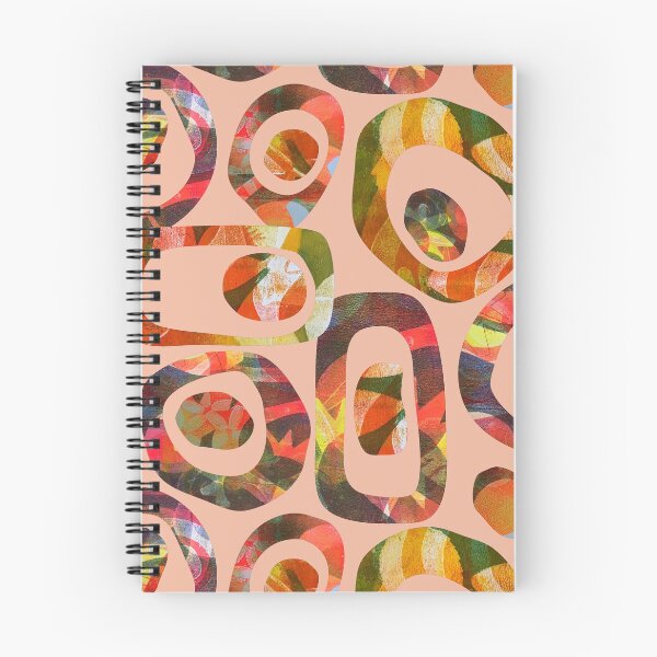Item preview, Copy of Groovy Multi-colored Shapes on Pale Orange designed and sold by Diana Garrison.
