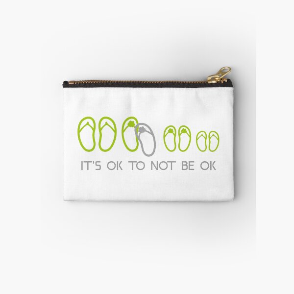 Item preview, Its OK To Not Be OK Flip Flops designed and sold by beachchic.