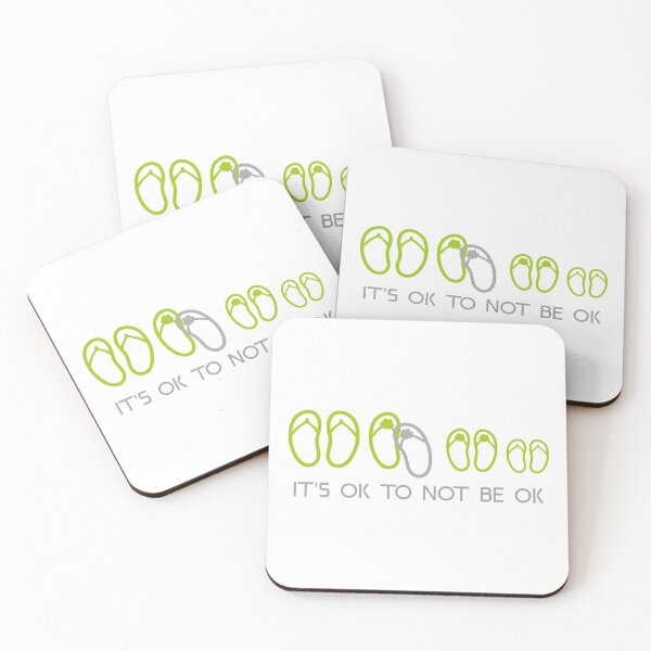 Item preview, Its OK To Not Be OK Flip Flops designed and sold by beachchic.