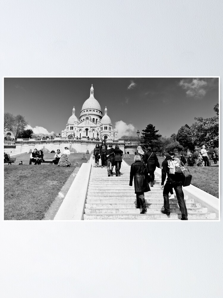 Alternate view of Journey of a thousand steps - Sacre Cour - Paris, France Poster