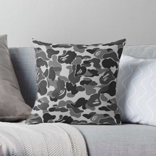 Black Bape Throw Pillow