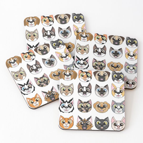 Item preview, Cats & Dogs pattern designed and sold by BobaPuma.