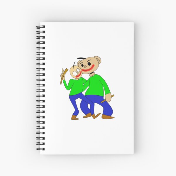 Baldi Basics Spiral Notebooks Redbubble - can baldi and playtime save christmas roblox camping youtube