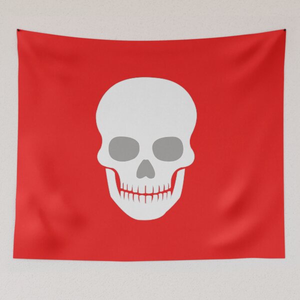 Item preview, death skull - poison red designed and sold by ZiphGames.