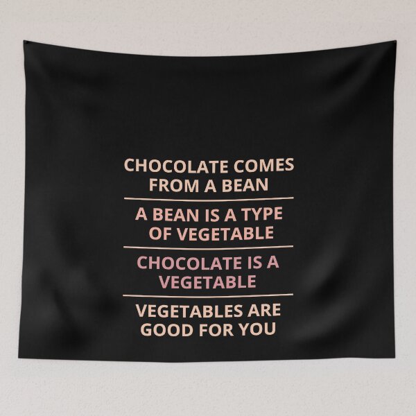 Item preview, Chocolate Vegetable Vegan Funny Meme designed and sold by TastefulTees.