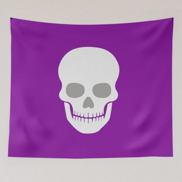 Item preview, death skull - poison purple designed and sold by ZiphGames.