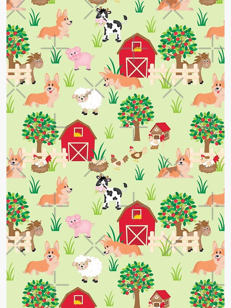 corgis on the farm by Corgiworld