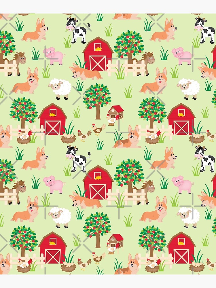 corgis on the farm by Corgiworld