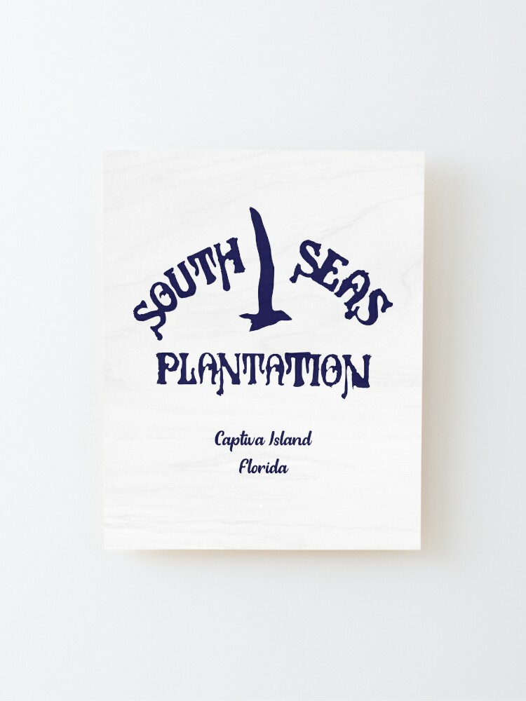 Alternate view of Navy South Seas Plantation Captiva Island Mounted Print