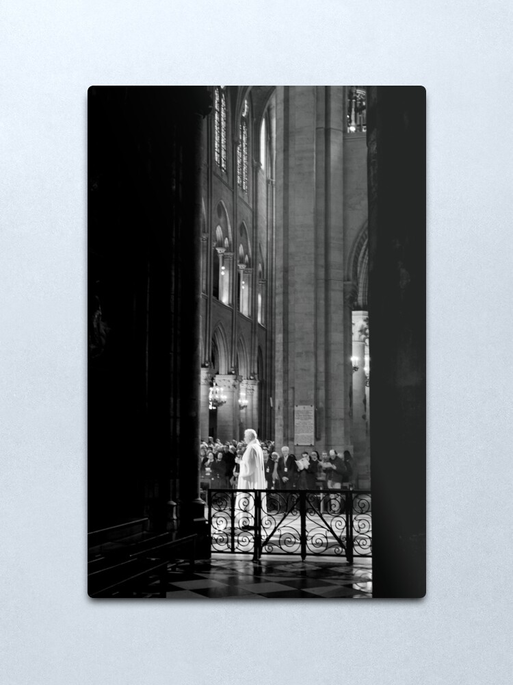 Alternate view of Spiritual transition - Notre Dame - Paris, France Metal Print