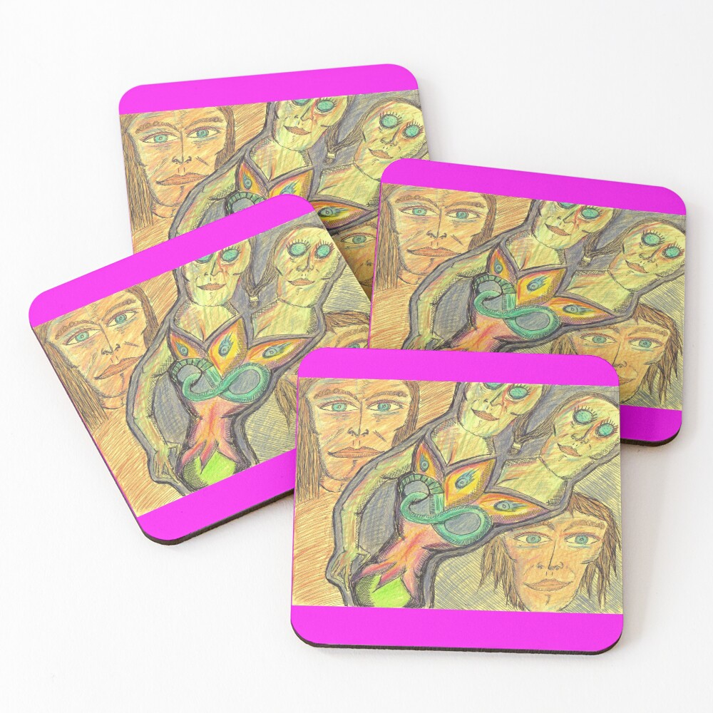 Item preview, Coasters (Set of 4) designed and sold by wormink.