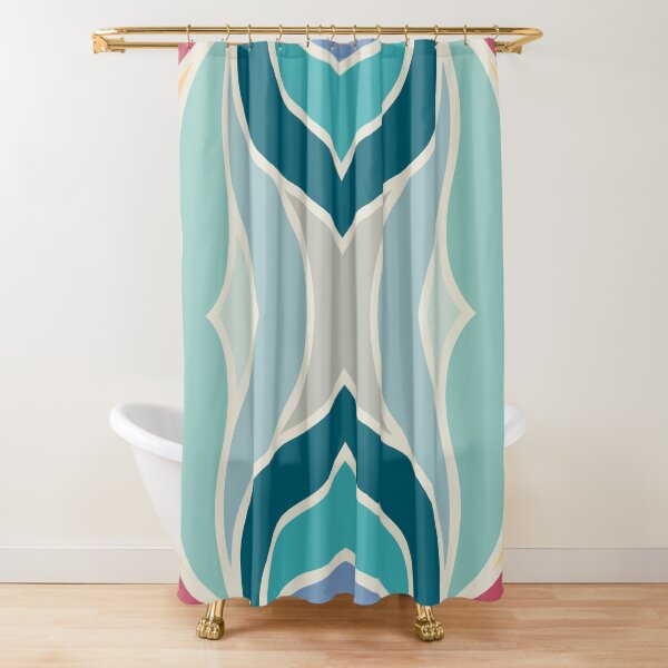 Sinuous Layers of Color Shower Curtain