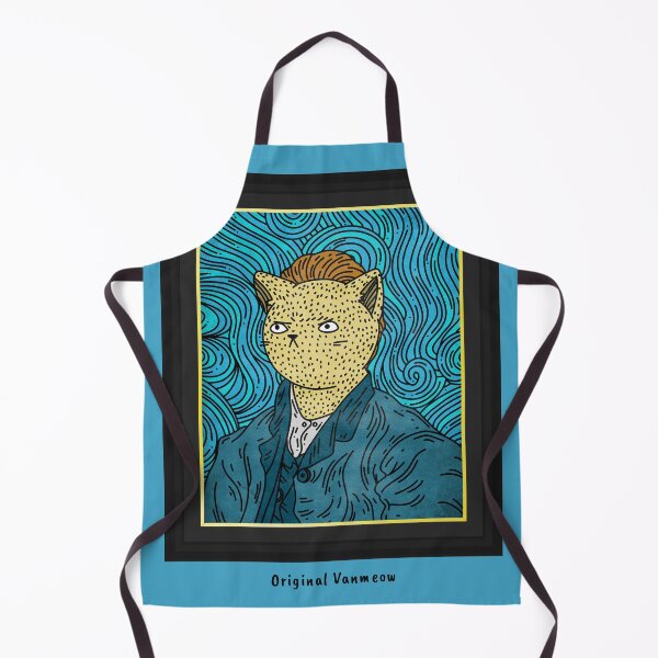 Item preview, Original Vanmeow - Van Gogh Self Portrait - Illustration pun designed and sold by KauzSL.