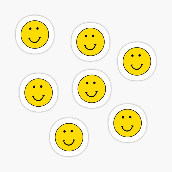 smiley faces Sticker