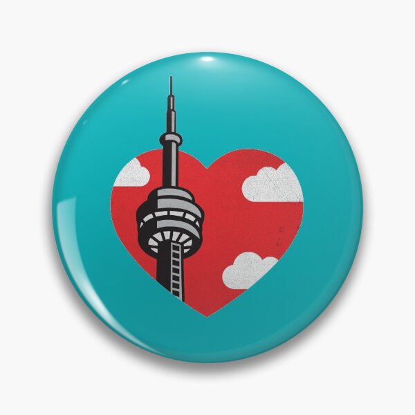 Item preview, I Heart Toronto CN Tower - Blue background designed and sold by SOMA APPAREL.