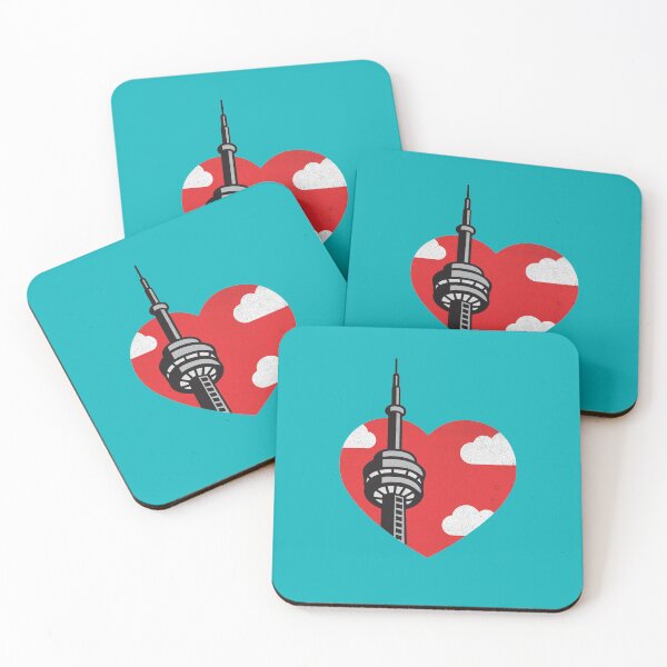 Item preview, I Heart Toronto CN Tower - Blue background designed and sold by SOMA APPAREL.