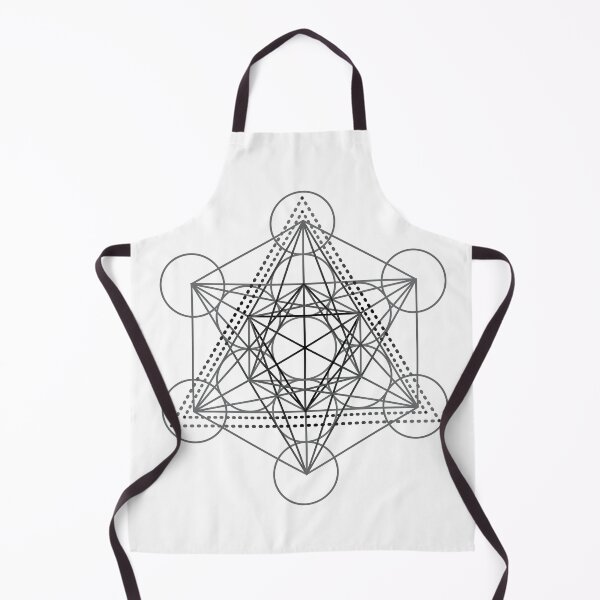 Item preview, Metatron`s Cube Black and White Sacred Geometry Ralice Yoga designed and sold by raliceyoga.