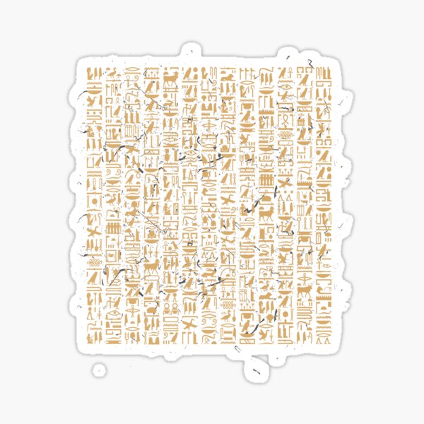 Vista previa del artículo con la obra «Jeroglíficos egipcios Egipto pirámide», diseñado y vendido por MooonTees.