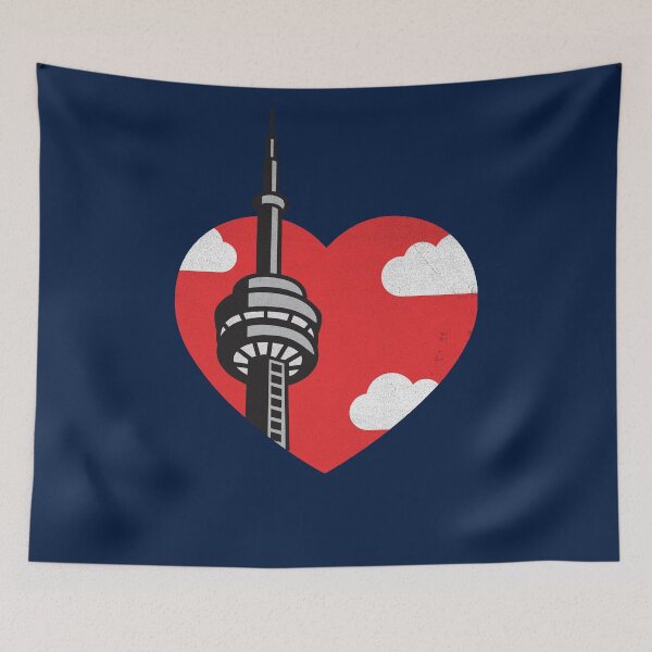 Item preview, Copy of I Heart Toronto CN Tower - Navy background designed and sold by SOMA APPAREL.