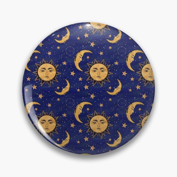 Item preview, Vintage moon and sun stars celestial designed and sold by Abigail Jacques.