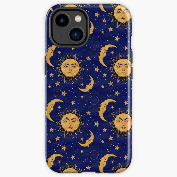 Vintage moon and sun stars celestial iPhone Tough Case