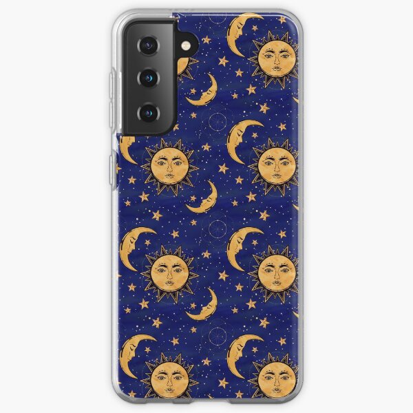 Vintage moon and sun stars celestial Samsung Galaxy Soft Case