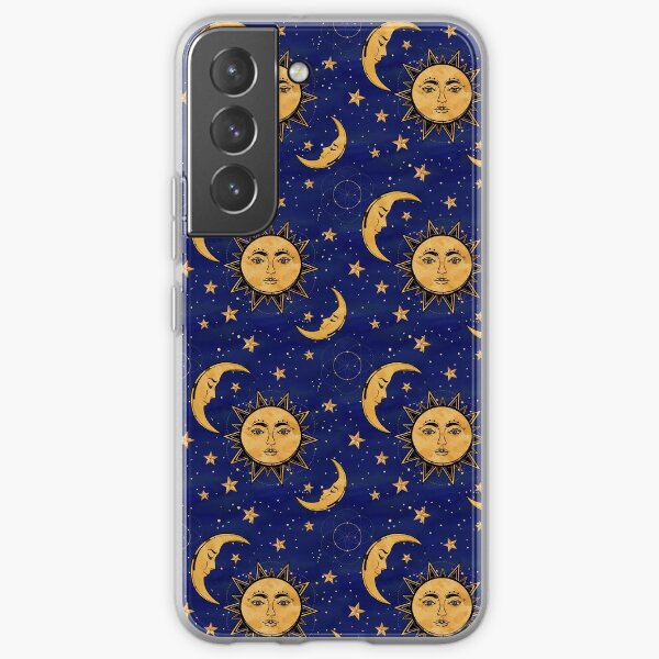 Vintage moon and sun stars celestial Samsung Galaxy Soft Case