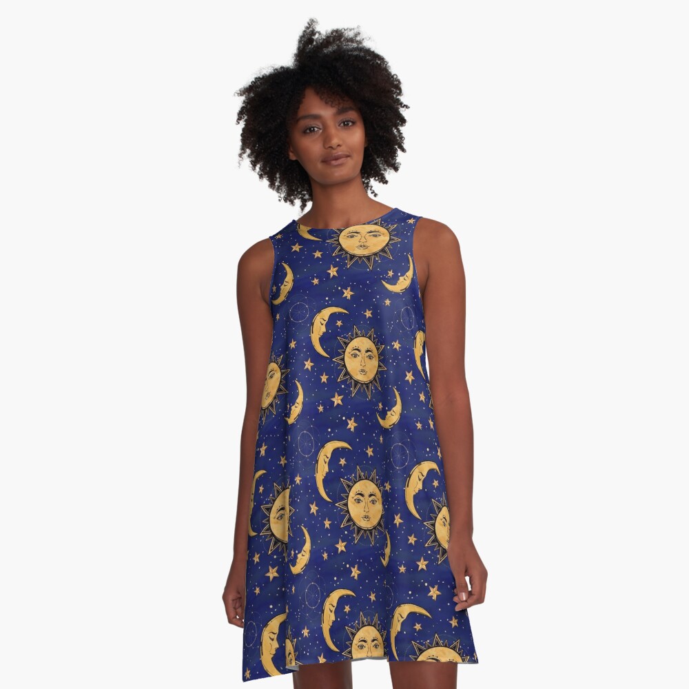 sun moon and stars dress