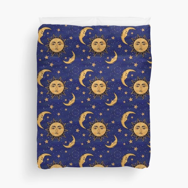 1990s sun moon doona cover