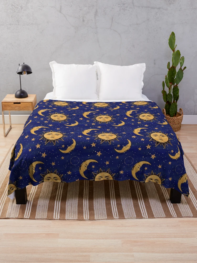 Moon and stars blanket sale