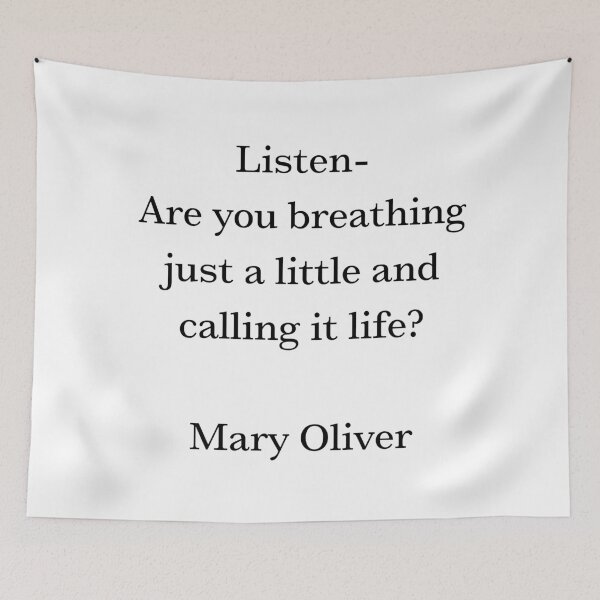 Item preview, Listen-Mary Oliver designed and sold by HighSociety00.