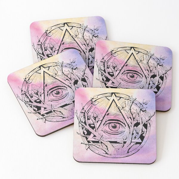 Item preview, All seeing eye Providence Eye Pinkish designed and sold by Designschmiede.