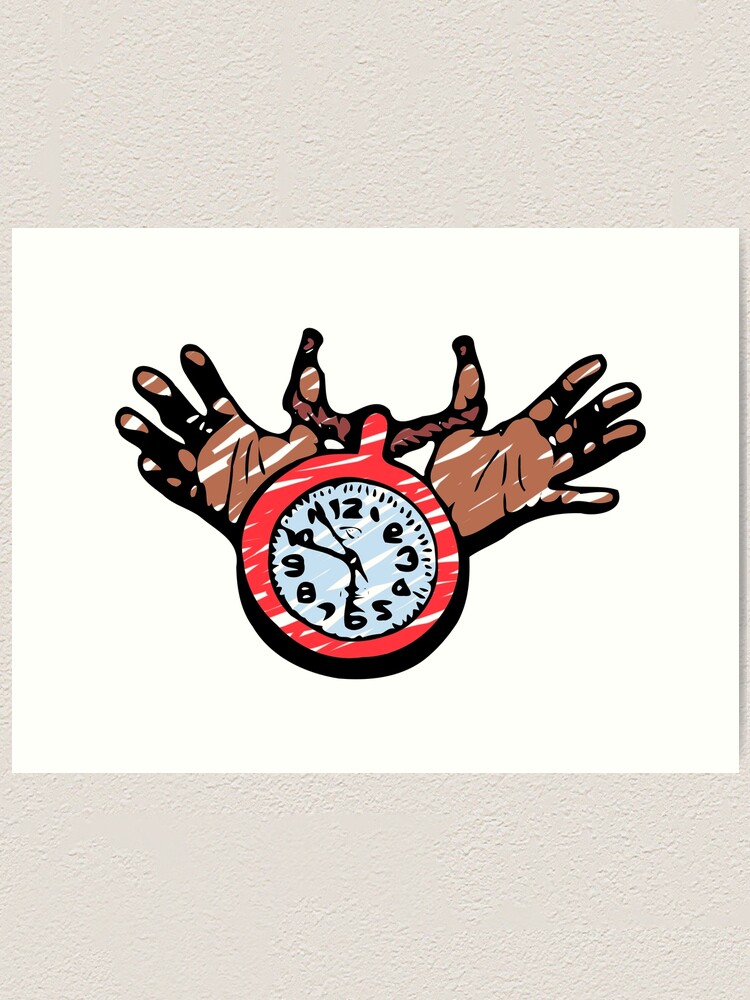 Public Enemy Flavor Flav Color Clock Art Print By Orloff Redbubble